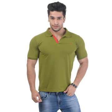 Men's Contrast Placket T-shirt