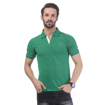Men's Contrast Placket T-shirt