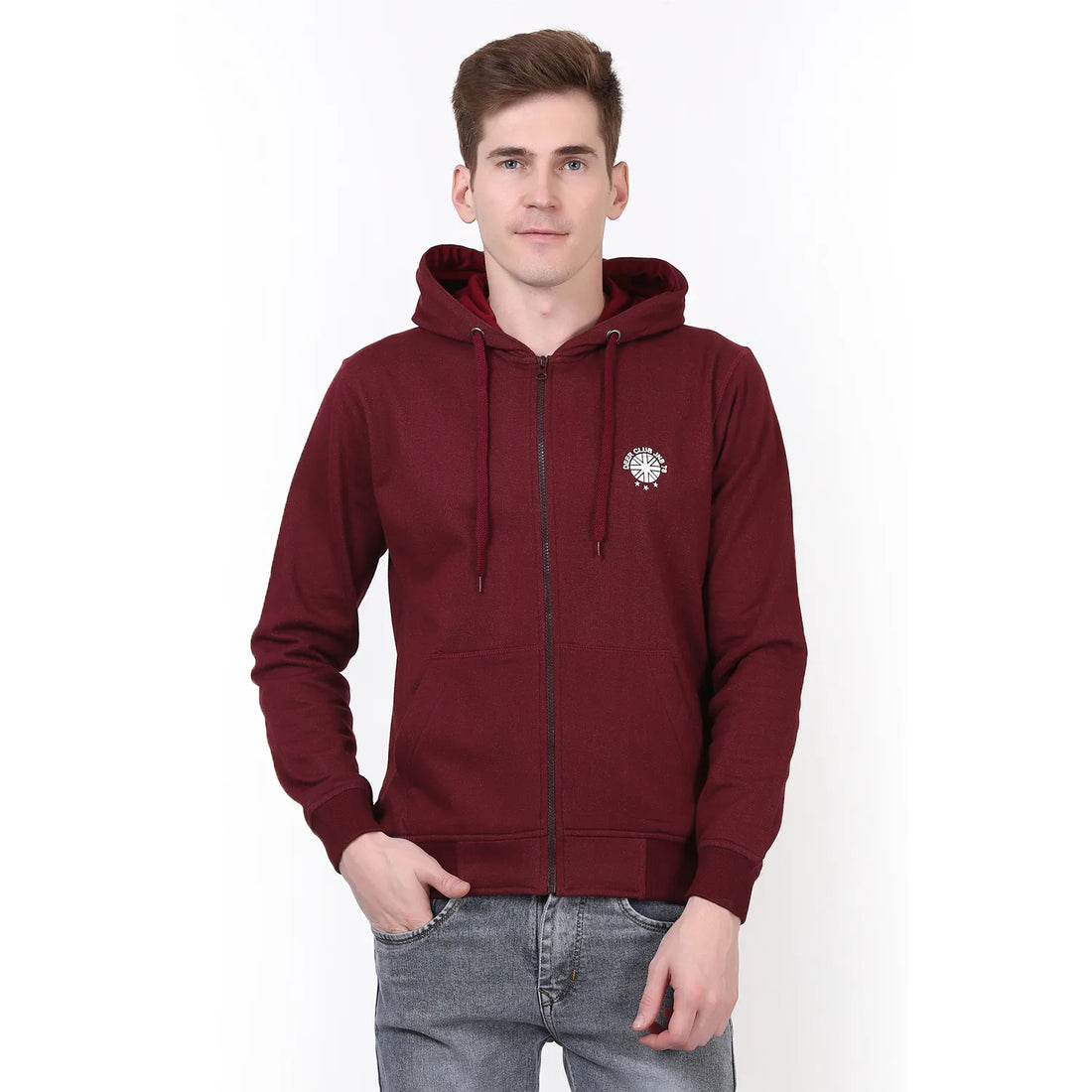 Men's zip-up hoodie