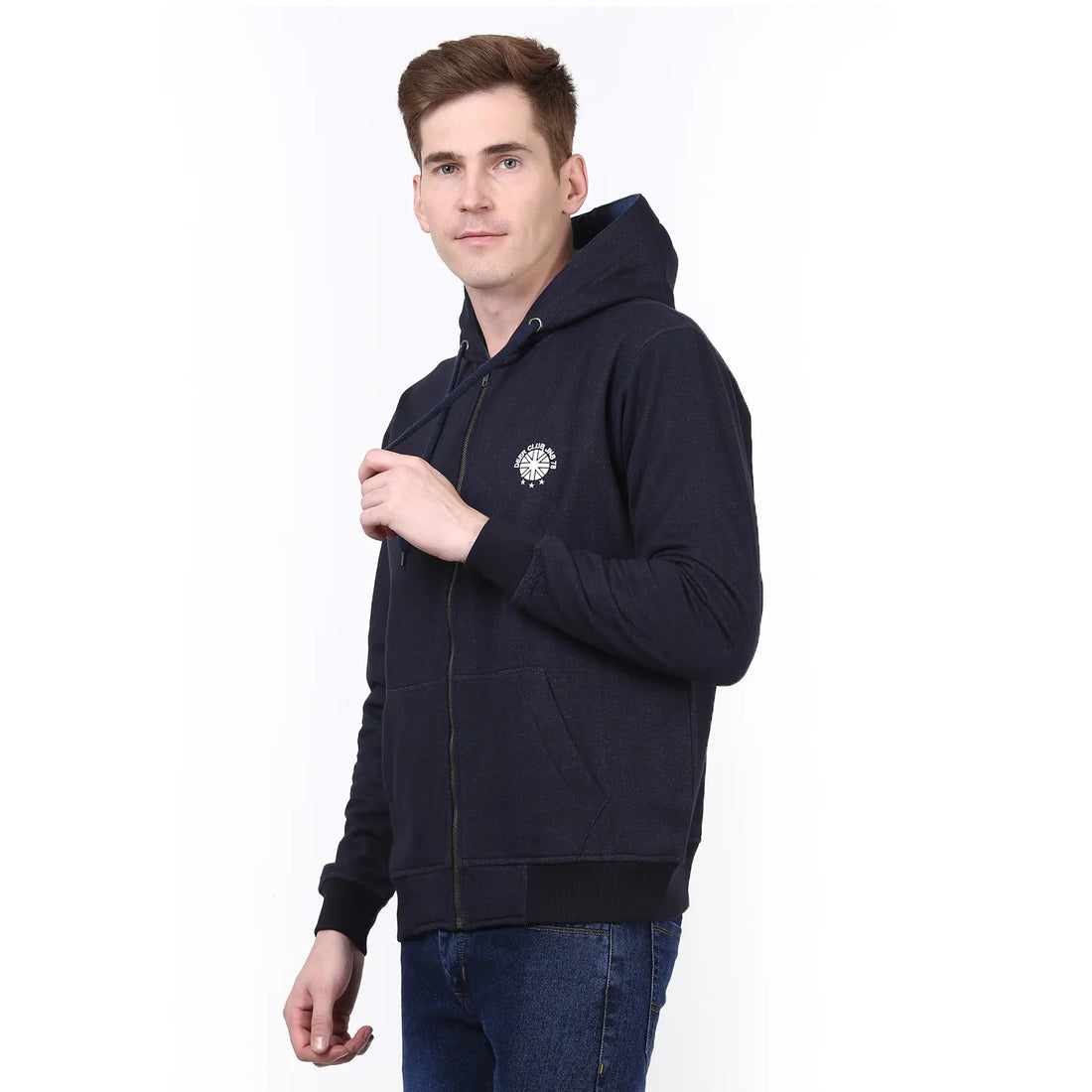 Men's zip-up hoodie