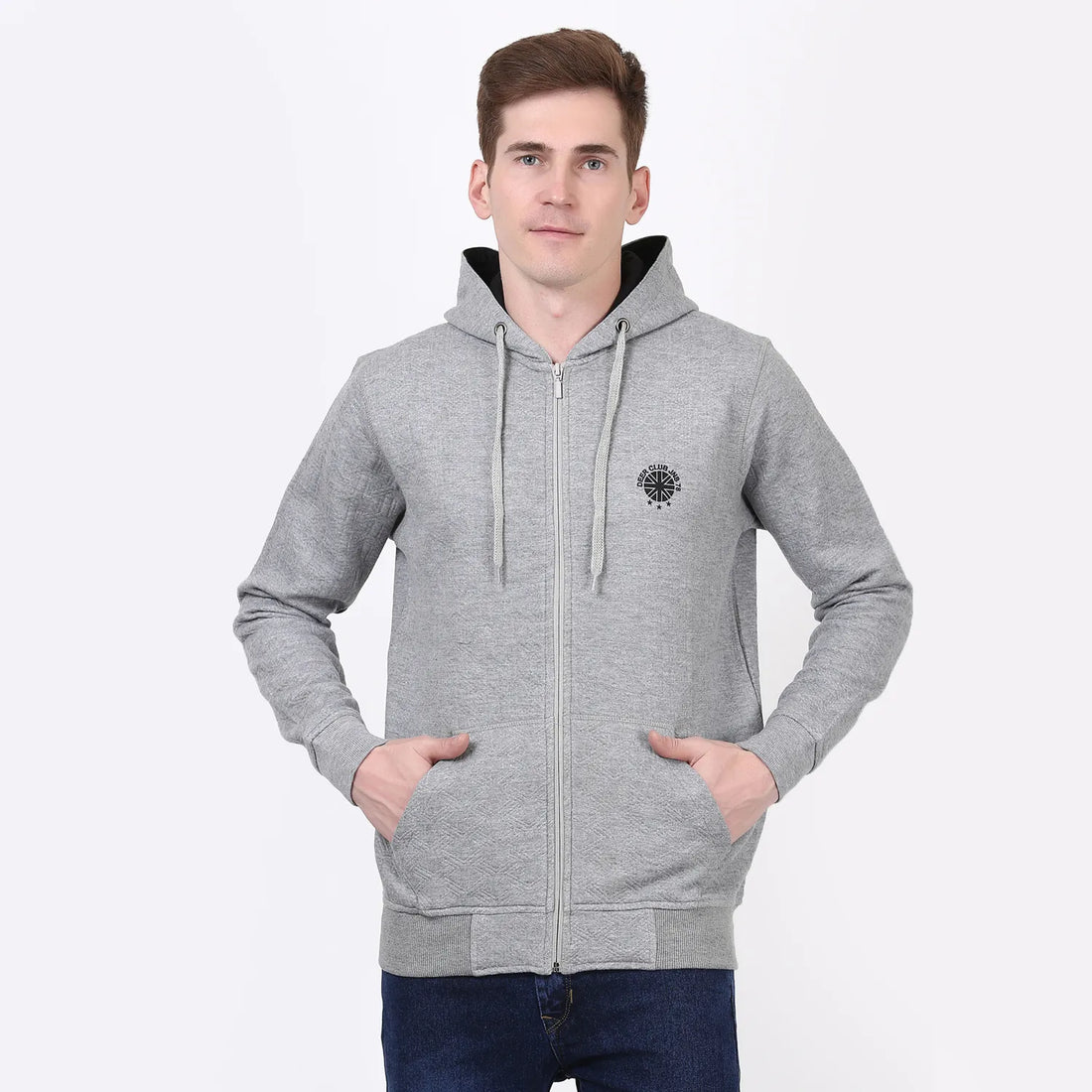 Men's zip-up hoodie