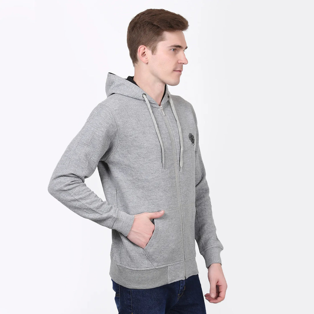 Men's zip-up hoodie