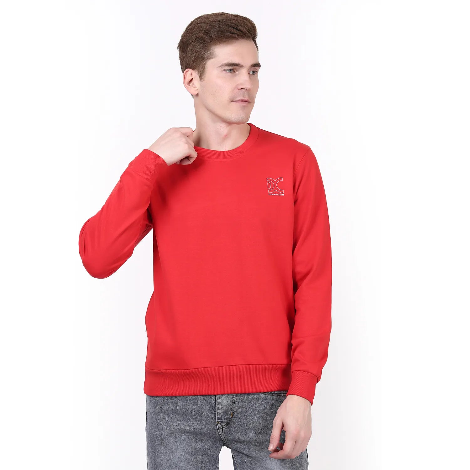Men's round neck sweatshirt