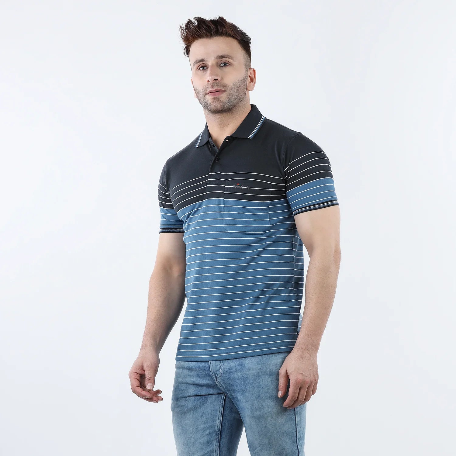Stripe Polo T-shirt