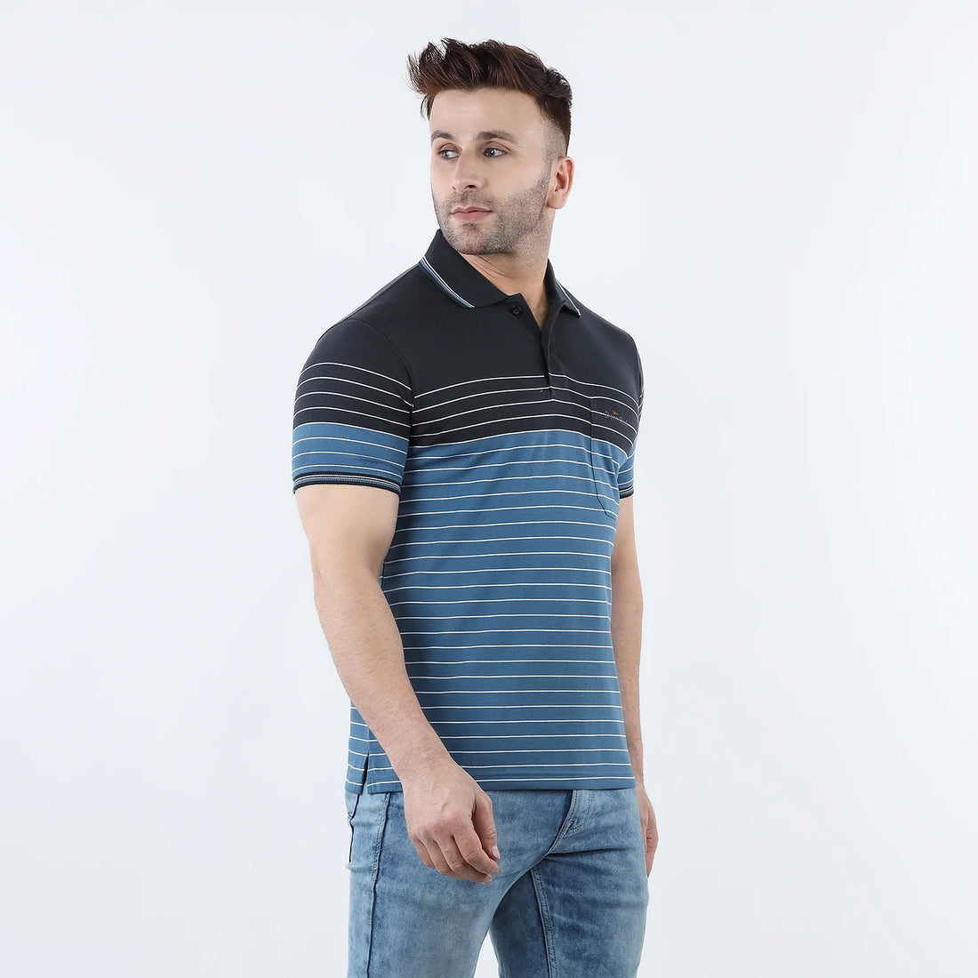 Stripe Polo T-shirt
