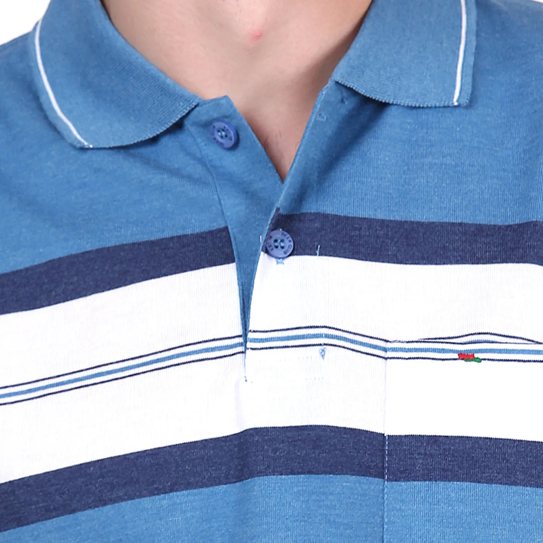 Tidal Twist Striped Pocket Polo T-shirt