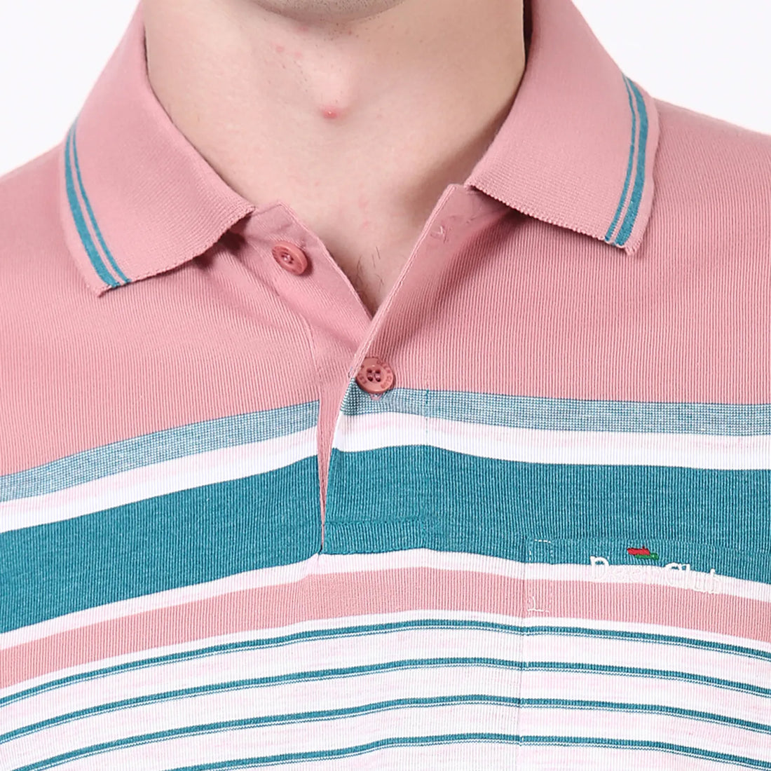 Miami Striped Pocket Polo T-shirt