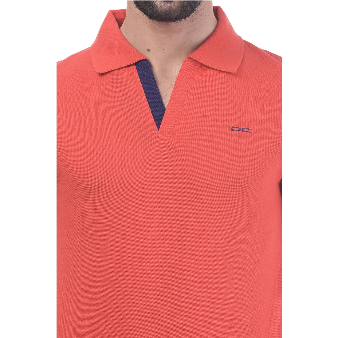 Men's Contrast Placket T-shirt
