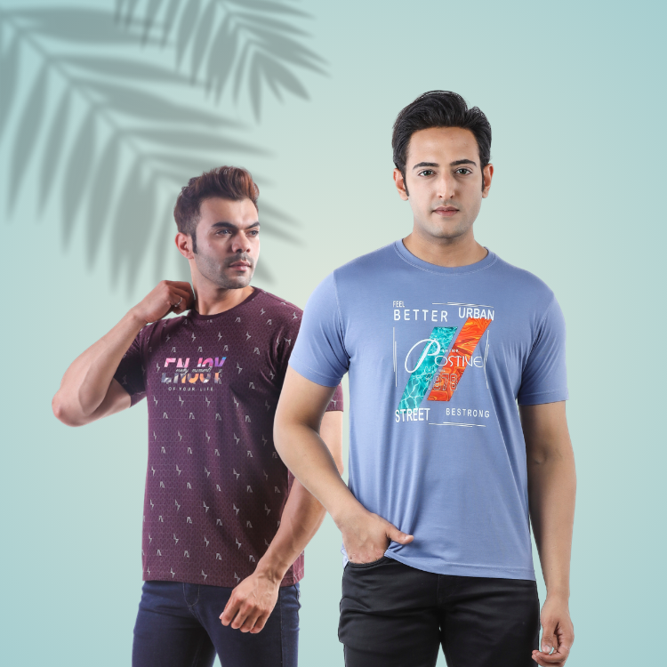 Graphic Crew Neck Tees