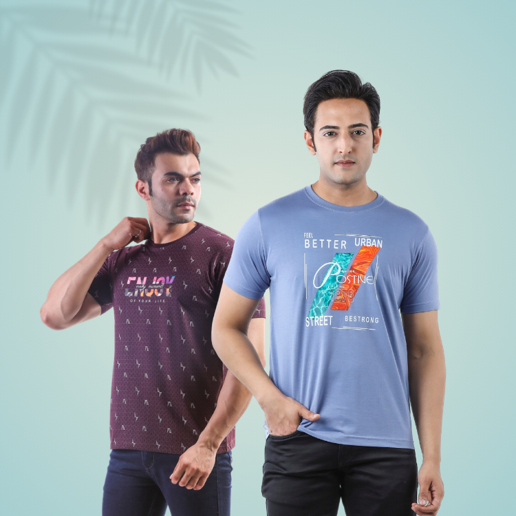 Graphic Crew Neck Tees