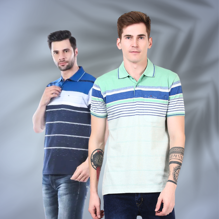Striped and Printed Polo's